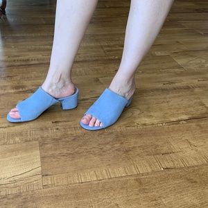 ABEO Kennedy Metatarsal Sandal Slide Blue Suede